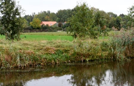 A general view of a remote farm where a family spent years locked away in a cellar, according to Dutch broadcasters' reports, in Ruinerwold