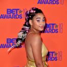 This next-level look on the lovely Amandla Stenberg comes courtesy of hair legend <a href="https://www.instagram.com/p/BkbT1PHA42F/?taken-by=vernonfrancois" rel="nofollow noopener" target="_blank" data-ylk="slk:Vernon François;elm:context_link;itc:0;sec:content-canvas" class="link ">Vernon François</a>. François created this multicolor, knotted plait, "because why knot," as he captioned an image of the look on his Instagram page.