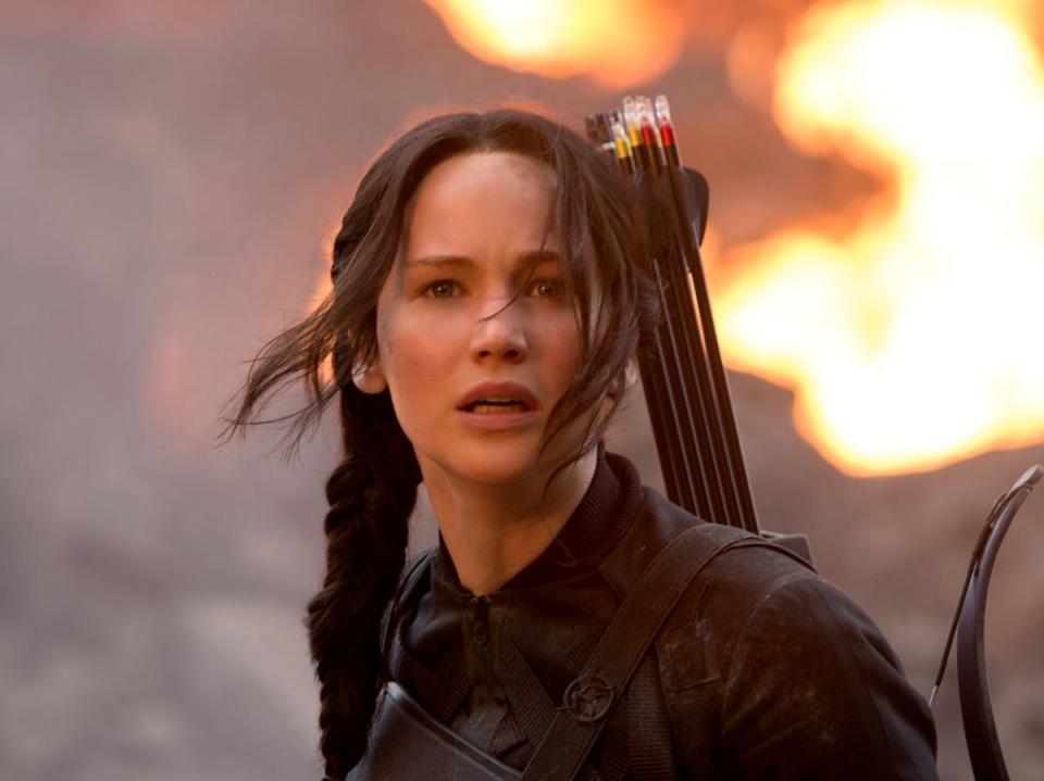 Jennifer Lawrence in ‘The Hunger Games: Mockingjay Part 1' (Lionsgate)