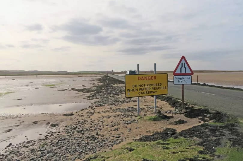 The Holy Island causeway