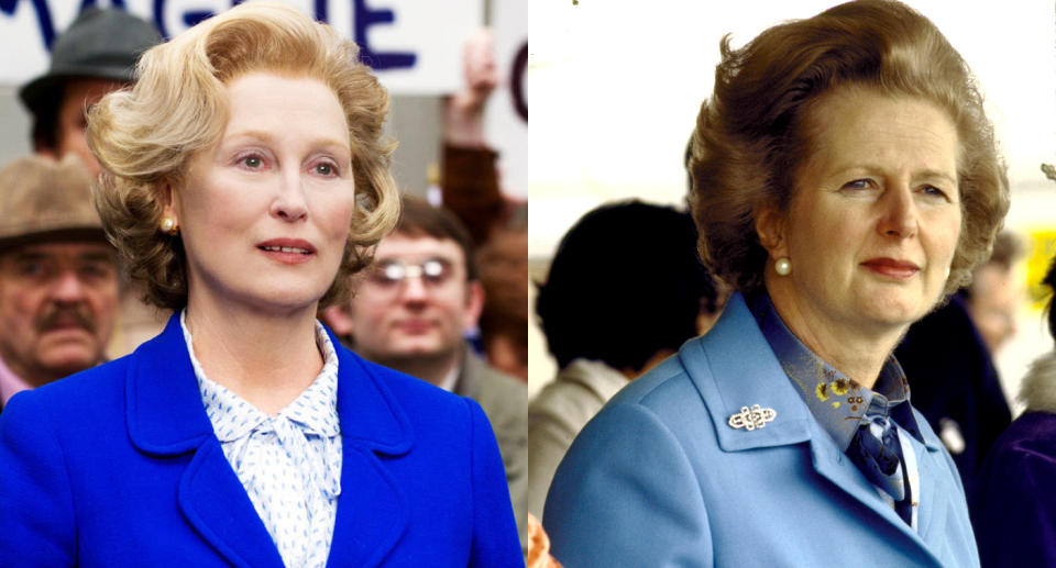 Meryl Streep and Margaret Thatcher