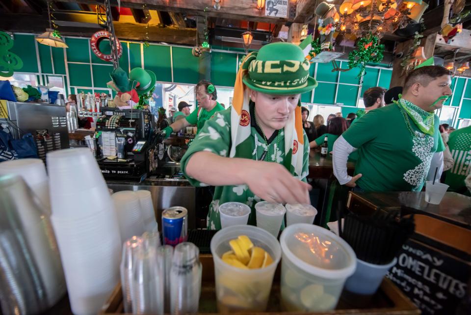 St Patrick's Day party in 2019 at Johnny Mac House of Spirits on Main Street in Asbury Park.