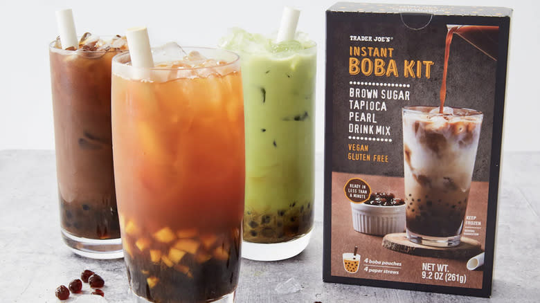 Trader Joe's instant boba kit 