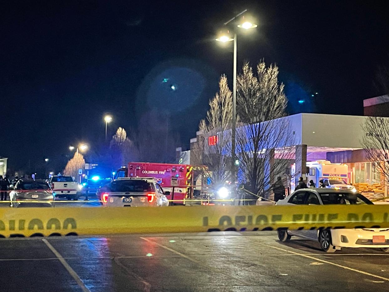 Columbus police SWAT fatally shot a man wanted on a rape warrant Saturday in the parking lot outside the Home Depot on Stringtown Road in Grove City.  A firearm believed to have been in the possession of the suspect was recovered at the scene.