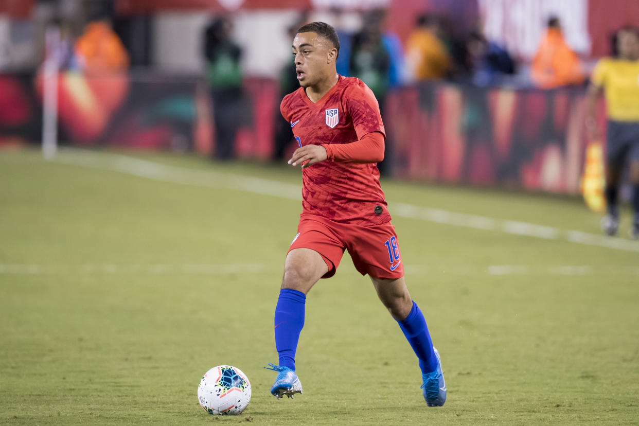 Sergino Dest made his senior international debut for the United States last month, but the 18-year-old Dutch-born defender is also drawing interest from the Netherlands. (Ira L. Black/Getty)