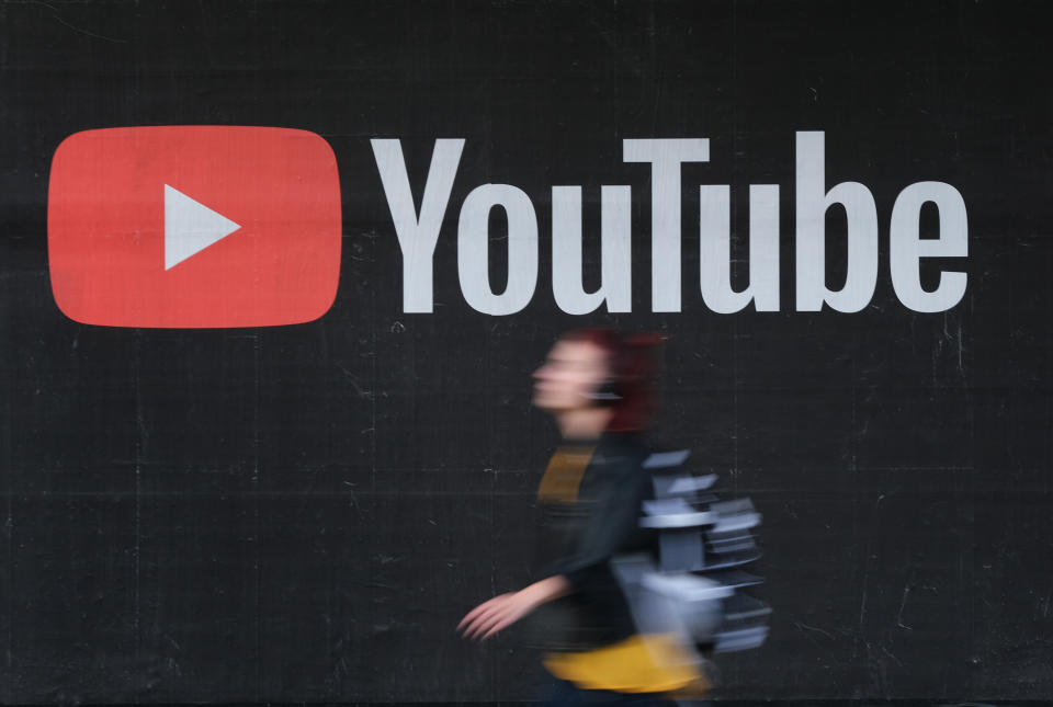 A YouTube billboard in Berlin, Germany. (Photo by Sean Gallup/Getty Images)