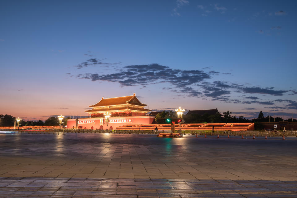 Tiananmen Square is located at the south end of the Forbidden City. (Photo: Gettyimages)