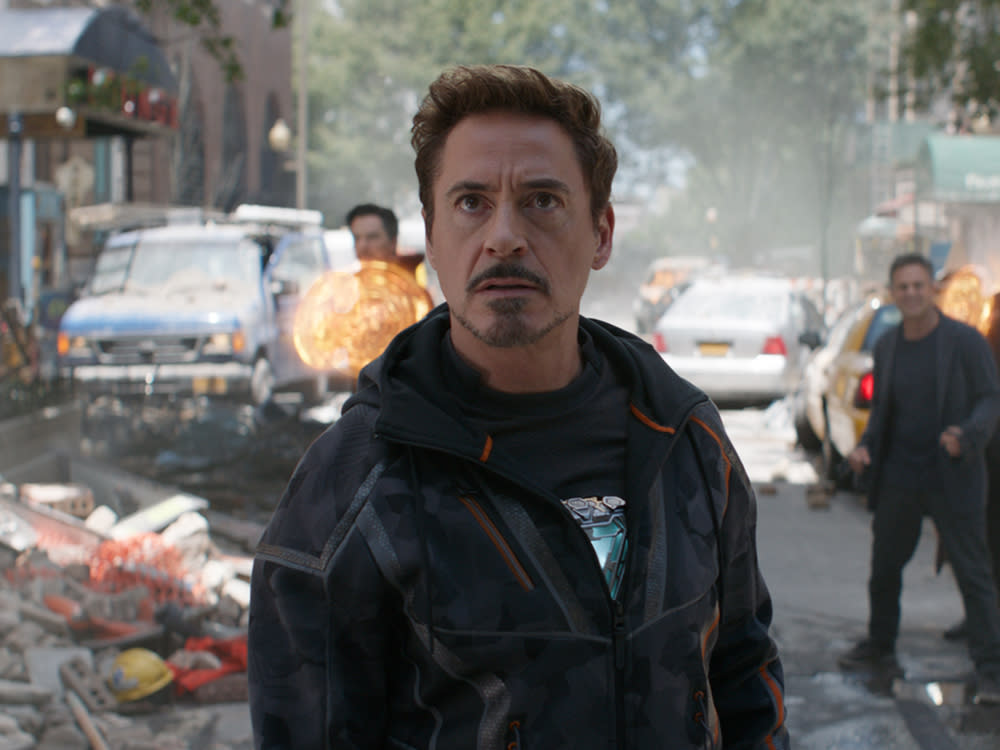 Wohl in etwa der Blick, den Tony Stark (Robert Downey Jr.) für das Plakat übrig hätte. (Bild: Marvel Studios 2018)