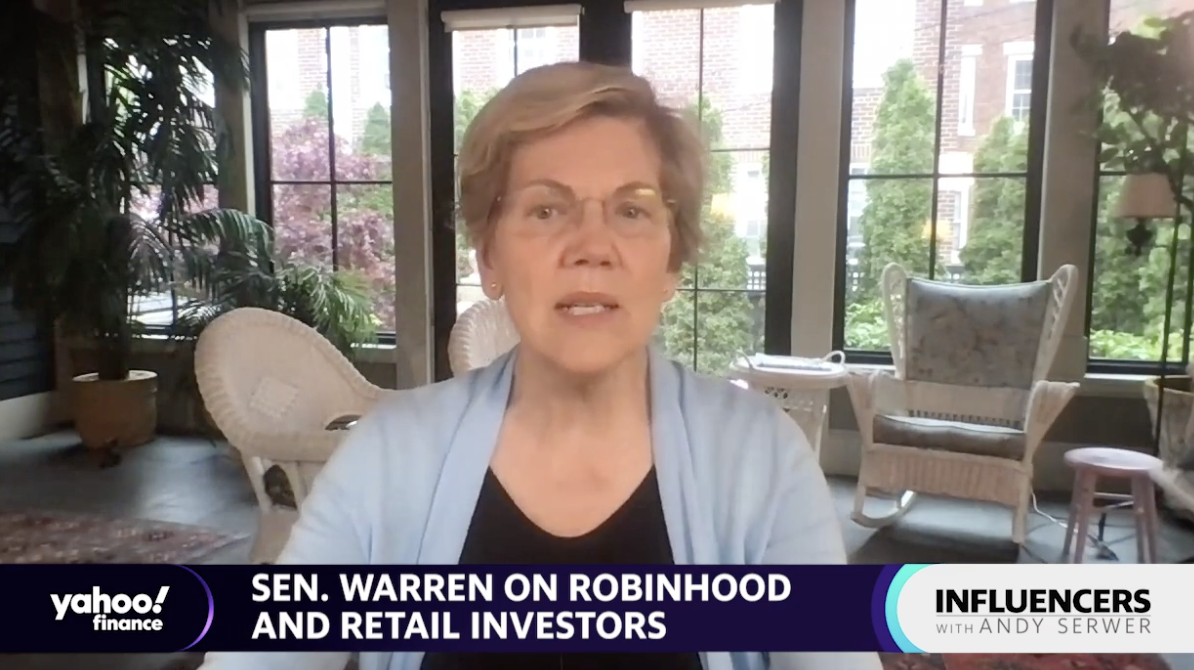 Senator Elizabeth Warren (D-MA) speaks with Yahoo Finance Editor-in-Chief Andy Serwer on 