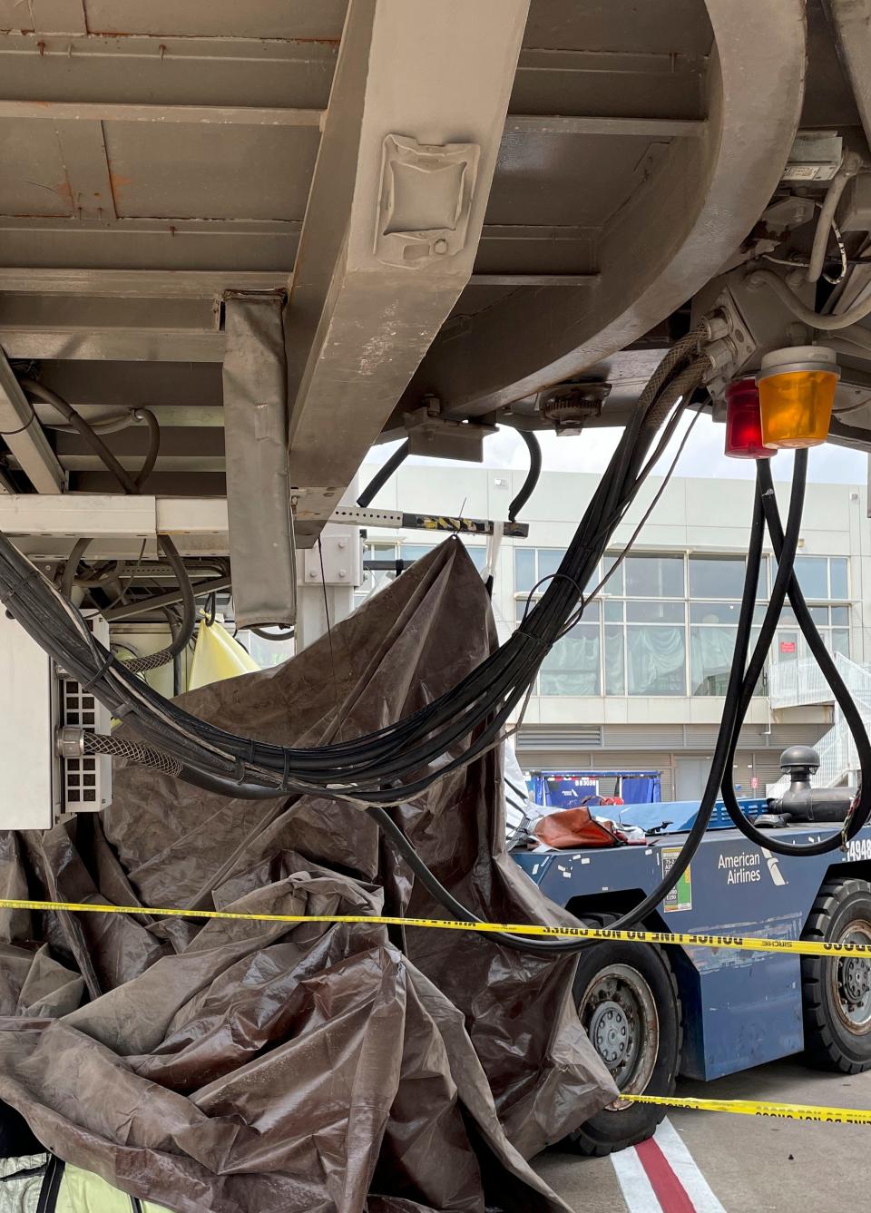 In the fatal incident April 20, the pushback crashed into the Barbara Jordan Terminal's Gate 24, pinning an American Airlines employee against the underside of the jet bridge.