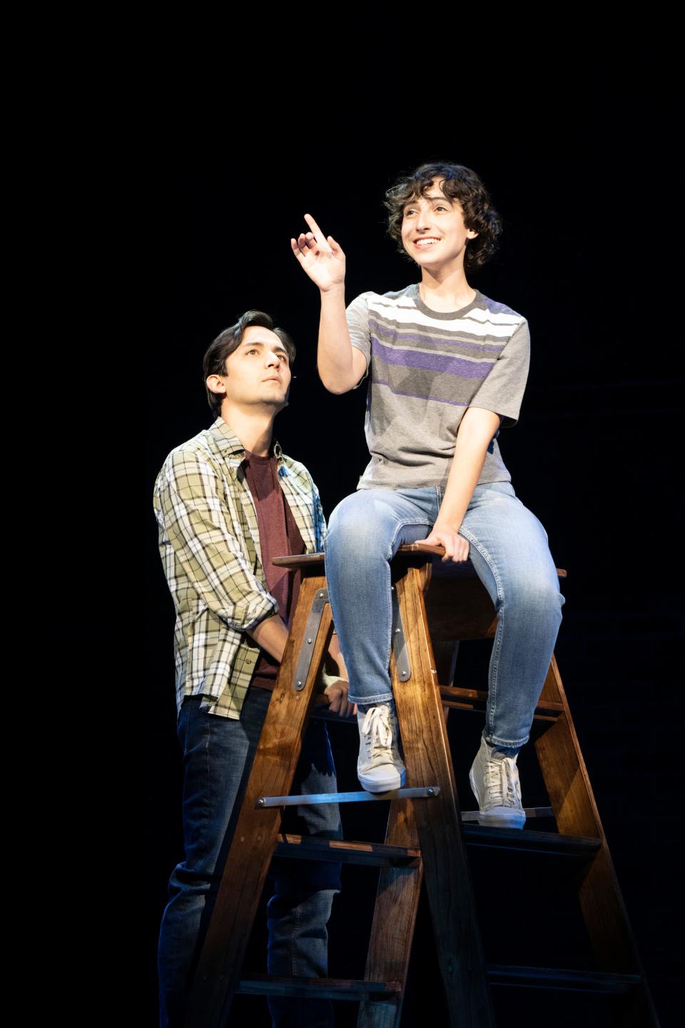 Alex Benito Rodriguez and Jamie Saunders play siblings in the Asolo Repertory Theatre production of “Our Town.”