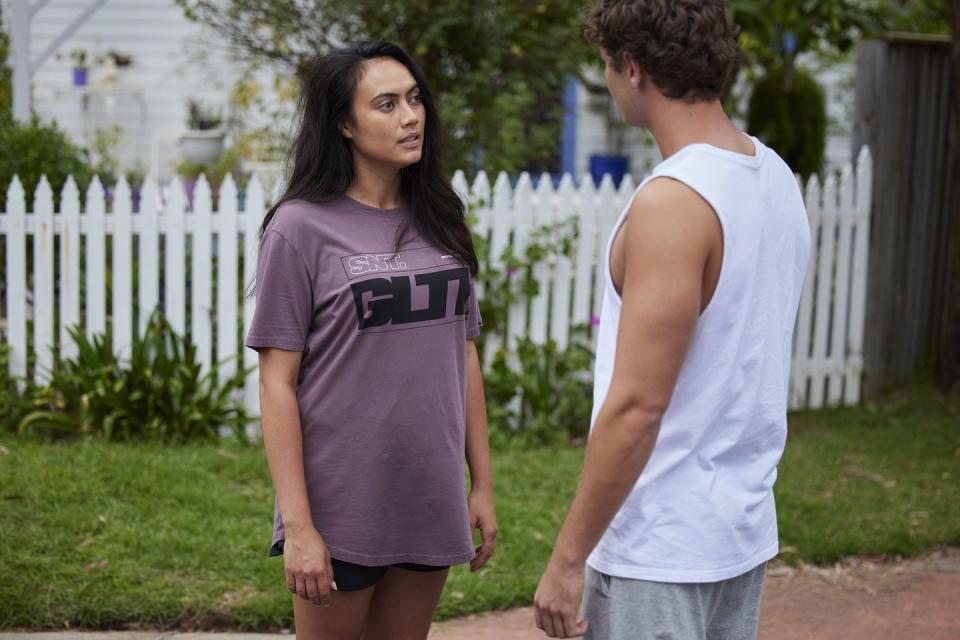 kirby aramoana and theo poulos in home and away