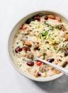 <p>Get the <a href="https://familystylefood.com/white-three-bean-chili/" rel="nofollow noopener" target="_blank" data-ylk="slk:White Three-Bean Chilli with Sausage;elm:context_link;itc:0;sec:content-canvas" class="link ">White Three-Bean Chilli with Sausage</a> recipe. </p><p>Recipe from <a href="https://familystylefood.com/" rel="nofollow noopener" target="_blank" data-ylk="slk:Family Style Food;elm:context_link;itc:0;sec:content-canvas" class="link ">Family Style Food</a>.</p>