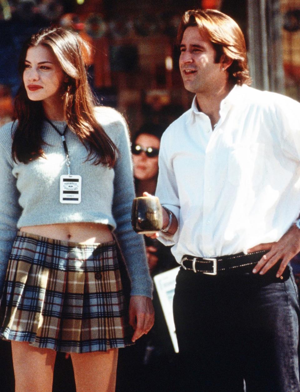 <p>The entirety of Corey Mason's (play by Liv Tyler) outfit here<em> — </em>from the plaid miniskirt to the cropped sweater — is making a comeback. And for good reason! </p>