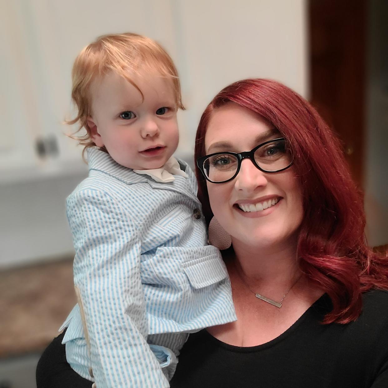 Maggie Mundwiller brought 1-year-old son Mylo to her job interview when she couldn't get a sitter. (Photo: Courtesy of Maggie Mundwiller)