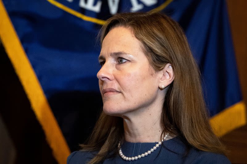 Judge Amy Coney Barrett meets with U.S. Senator Chuck Grassley, in Washington