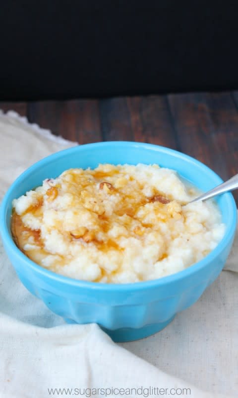 <p>Sugar Spice and Glitter</p><p>Take some help wherever you can and let the Instant Pot do some of the cooking for you.</p><p><strong>Get The Recipe: <a href="https://sugarspiceandglitter.com/instant-pot-brown-sugar-grits/" rel="nofollow noopener" target="_blank" data-ylk="slk:Instant Pot Brown Sugar Grits;elm:context_link;itc:0;sec:content-canvas" class="link ">Instant Pot Brown Sugar Grits</a></strong></p>