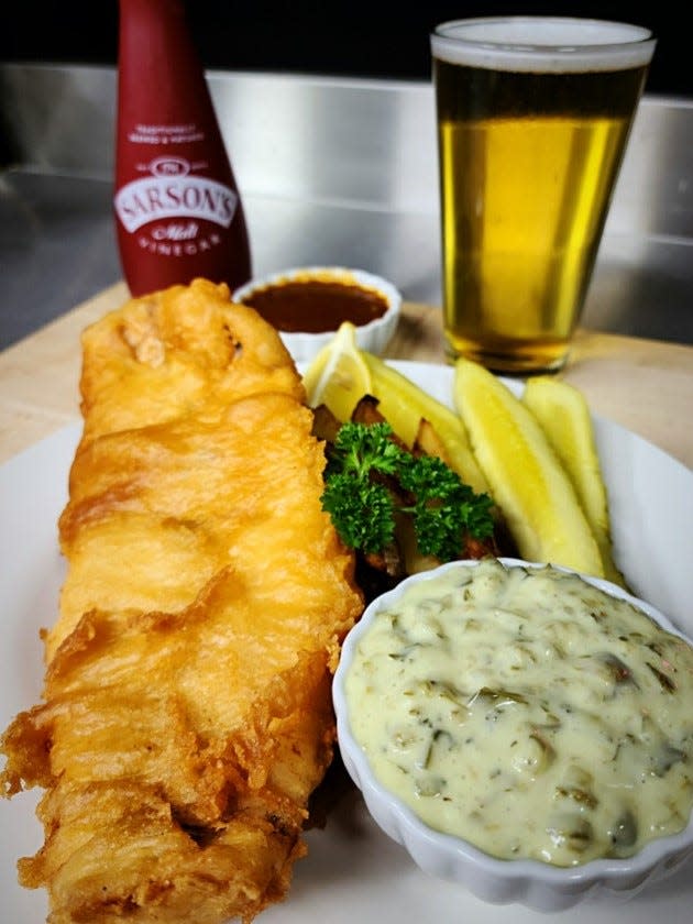 Chef Michael Jay of Chef Mike's Gourmet in Brighton Township is planning to serve authentic fish and chips like they make in his native England when the new restaurant opens.