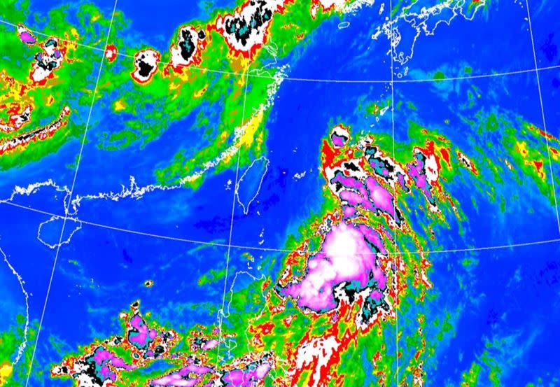 薔蜜颱風生成。（圖／翻攝自氣象局）