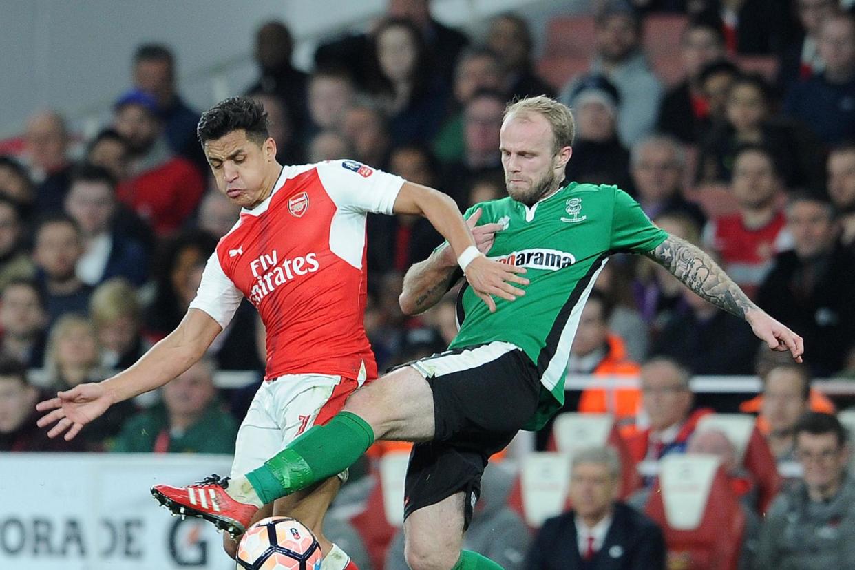 Highs | Bradley Wood played Arsenal at the Emirates Stadium in the FA Cup last season: Arsenal FC via Getty Images