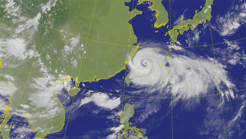 今年截至目前為止，有8個颱風生成，連續4年偏少。（圖為卡努颱風／翻攝自氣象局）