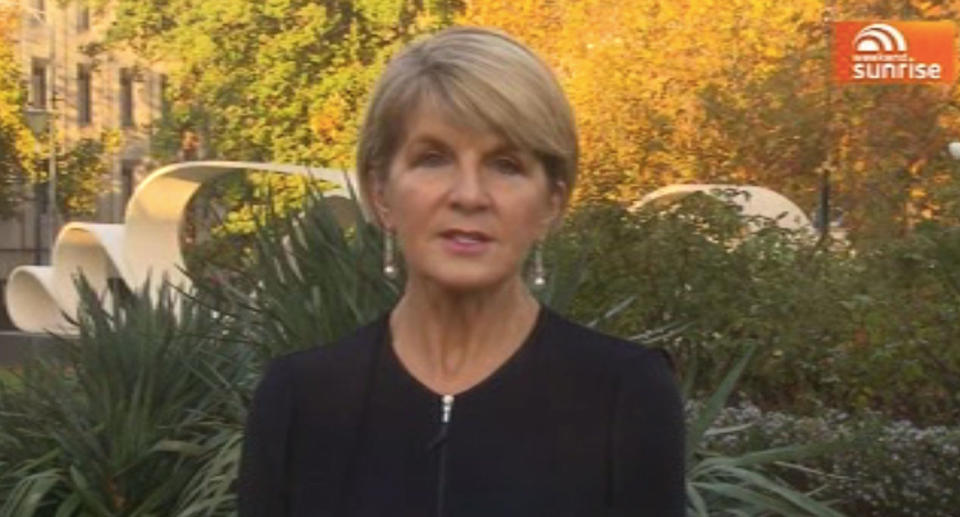 Julie Bishop called on Russia to take responsibility for the missile. Source: Sunrise