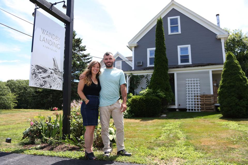 Co-owners Mariah and Matt Dyer recently opened Wandby Landing, a new restaurant in Kennebunk on Wednesday, July 27, 2022.