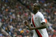 Manchester City's Gnegneri Toure Yaya celebrates after scoring their second goal of the game