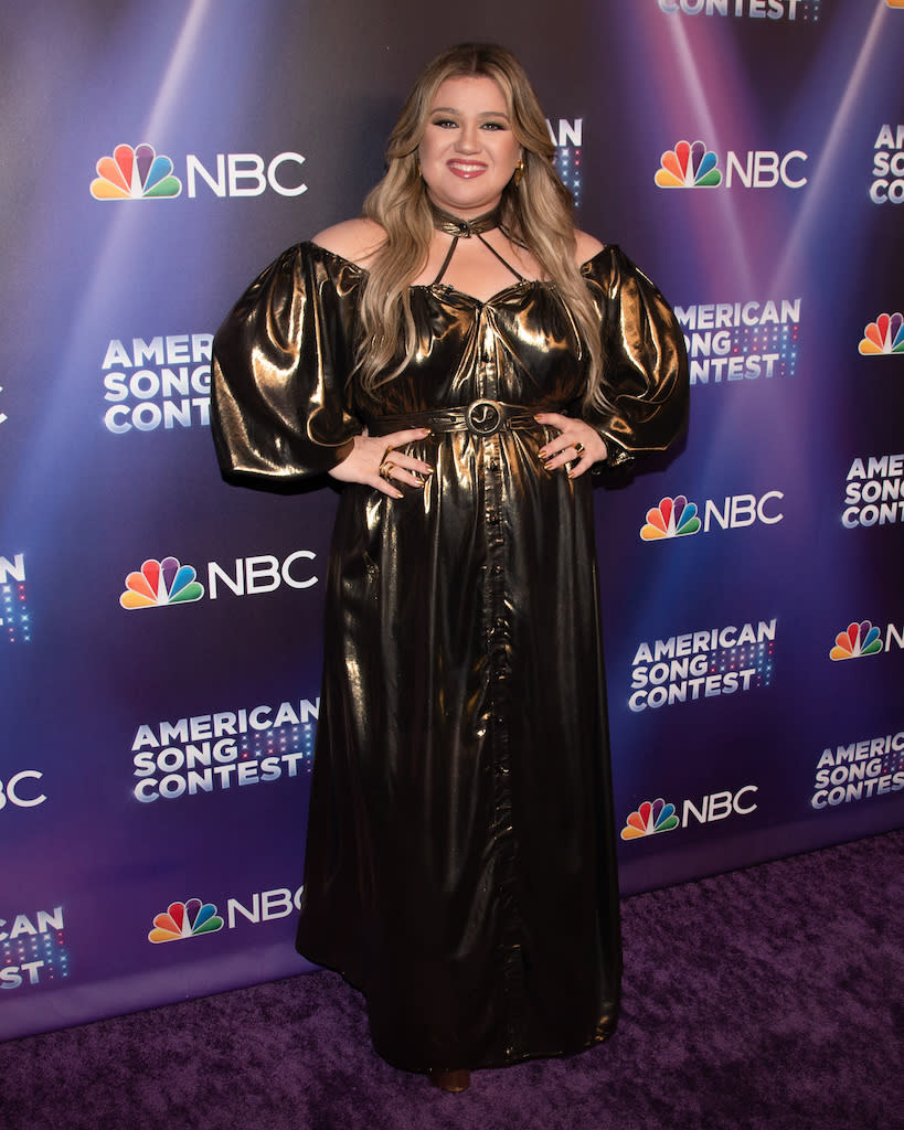 Kelly Clarkson at the “American Song Contest” in Los Angeles on April 11, 2022. - Credit: SplashNews.com