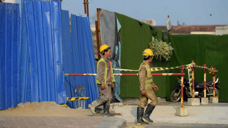 Chinese firms, unable to source local labour, have moved armies of construction workers to Sri Lanka to man their mega building projects