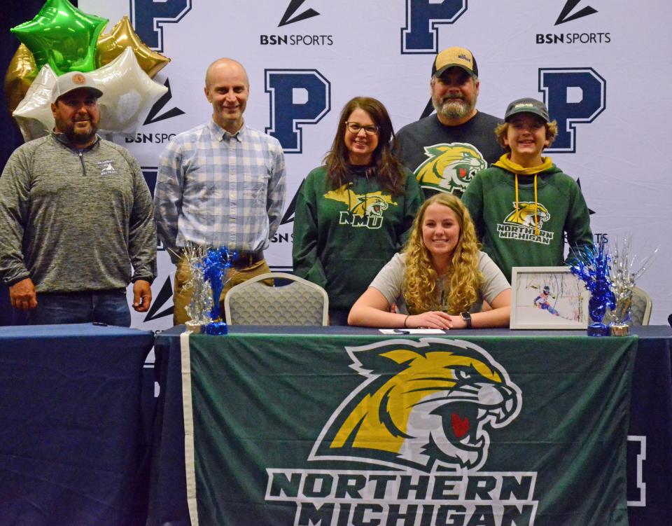 Petoskey senior Cassidy Whitener will attend Northern Michigan University and compete on the NMU Alpine Ski Team in Marquette under former PHS head coach, Erik Lundteigen.