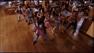 GIF of people dancing in "Camp Rock 2"