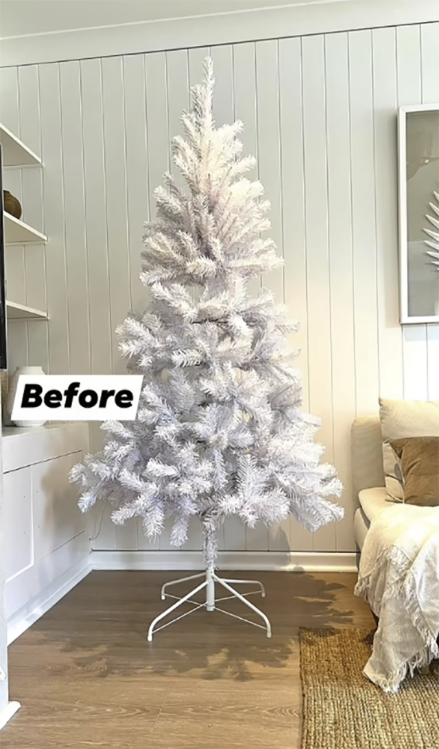 Mum\'s $130 Big W genius Christmas tree hack a dupe for $1100 tree ...