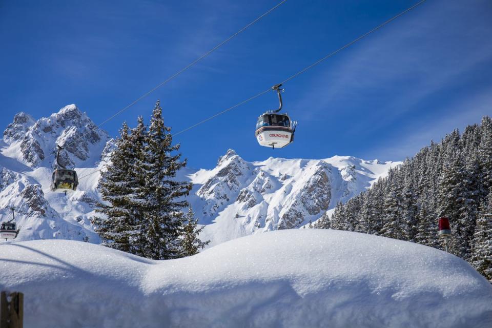 Courchevel es una lujosa estación de esquí en los Alpes franceses.