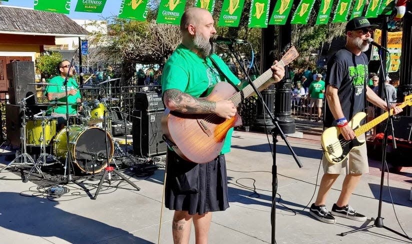 My Three Kilts will play live Irish music at Monaca's St. Patrick's Day bash March 16.