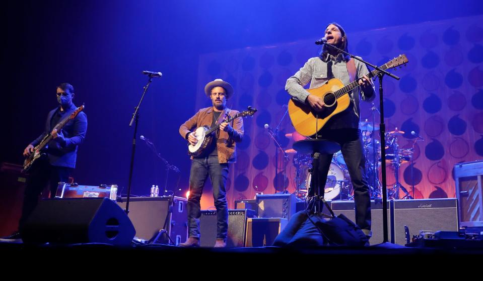 The Avett Brothers play Timberwolf Amphitheater at Kings Island Tuesday.