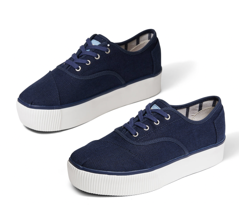 20) Canvas Platform Cordones Boardwalk Sneakers