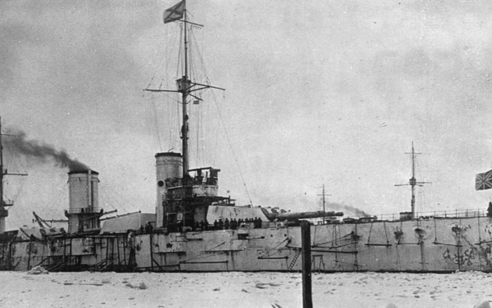 The Russian battleship, Marat - Credit: Wikimedia Commons