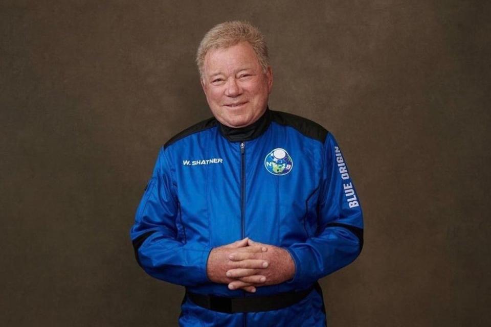 Last year, Shatner made history as the oldest person to reach space (Blue Origin)