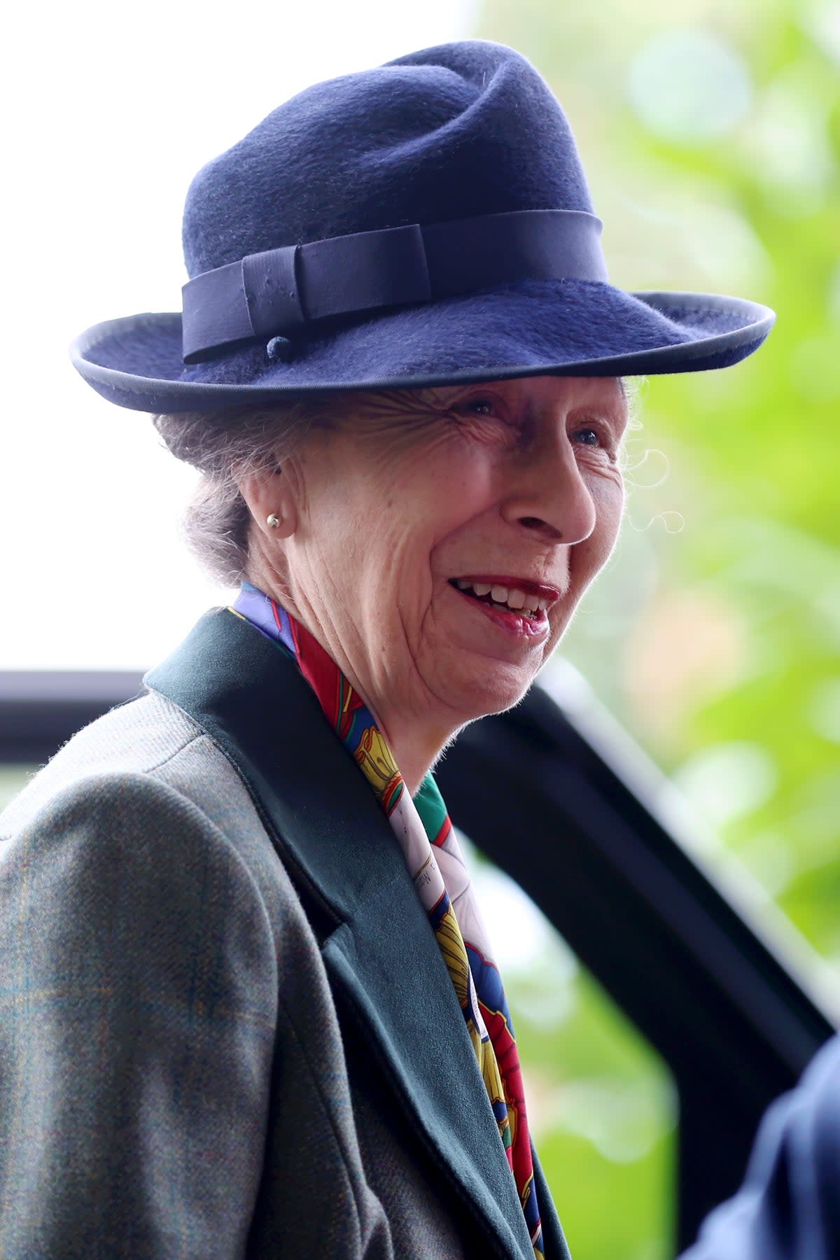 The princess appeared delighted to be back at work (Getty Images)