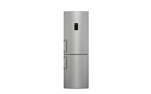 AEG silver stainless-steel fridge freezer with CustomFlex technology 