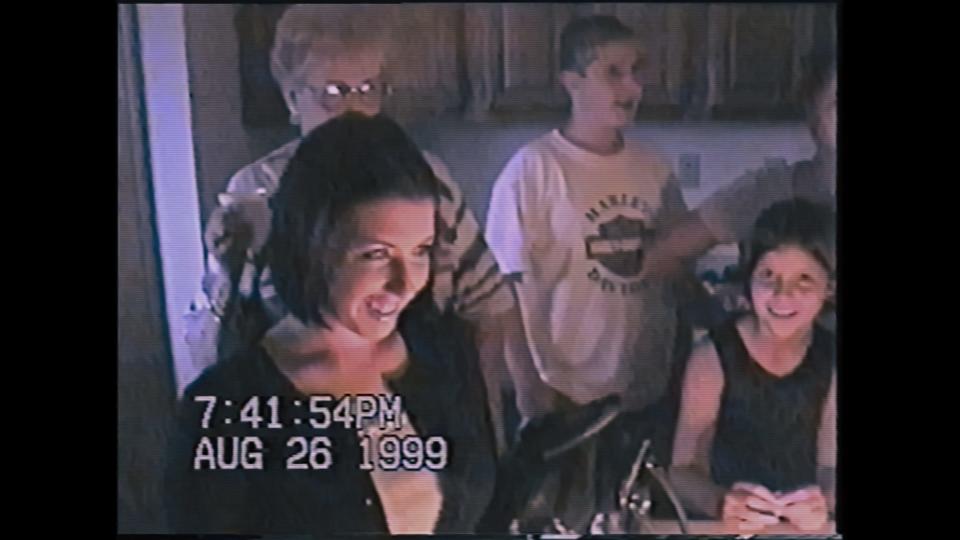 This scene is from a home video that is included in the documentary "The Fire That Took Her" by MTV Documentary Films.