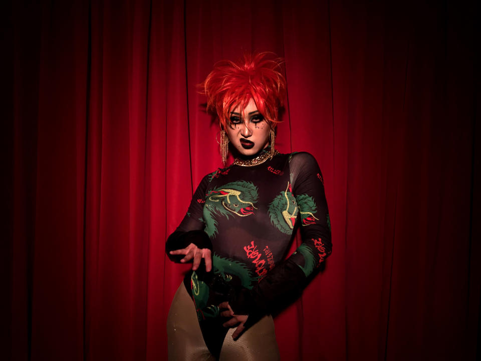 G.VAN, a drag queen, participated in a digital drag show last week to support Seoul's queer community. (Courtesy  G.VAN)
