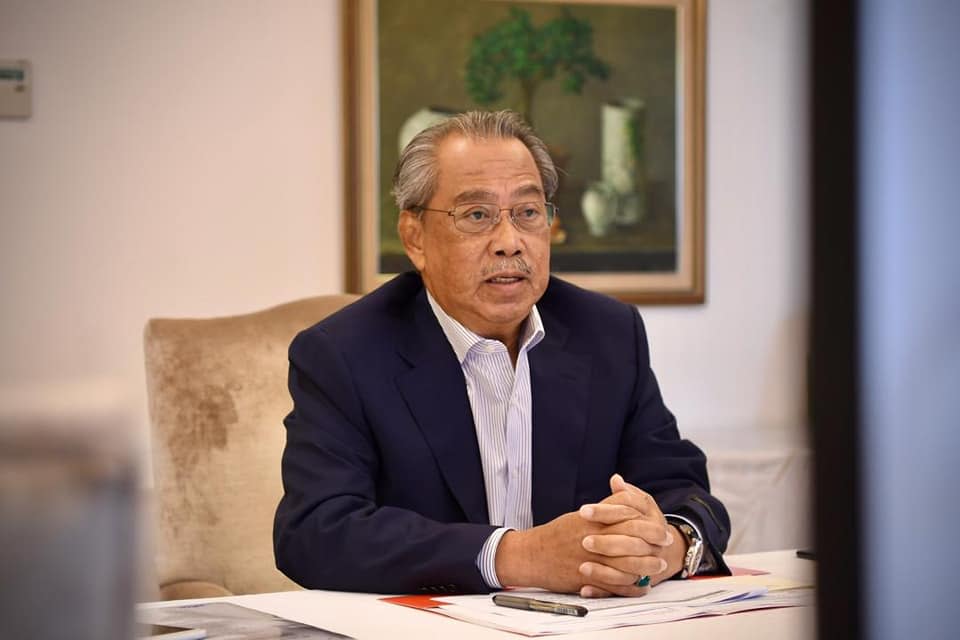 File photo of Prime Minister Tan Sri Muhyiddin Yassin chairing a National Security Council meeting on Covid-19 on November 3, 2020. — Picture via Facebook