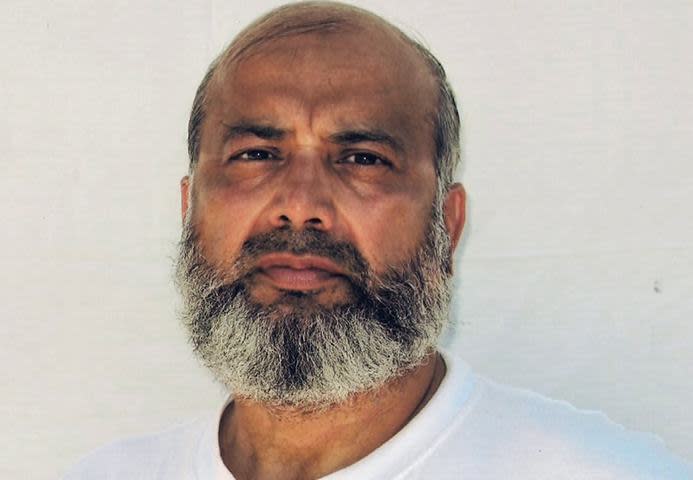 FILE - This undated image provided by the counsel to Saifullah Paracha shows Paracha at the Guantanamo Bay detention center. Pakistan's foreign ministry says Paracha, who was the oldest prisoner at the Guantanamo Bay detention center has been released and returned to his home country. The ministry says Saifullah Paracha was reunited with his family on Saturday, Oct. 29, 2022, after spending more than 17 years in custody in the U.S. base in Cuba.(Counsel to Saifullah Paracha via AP)