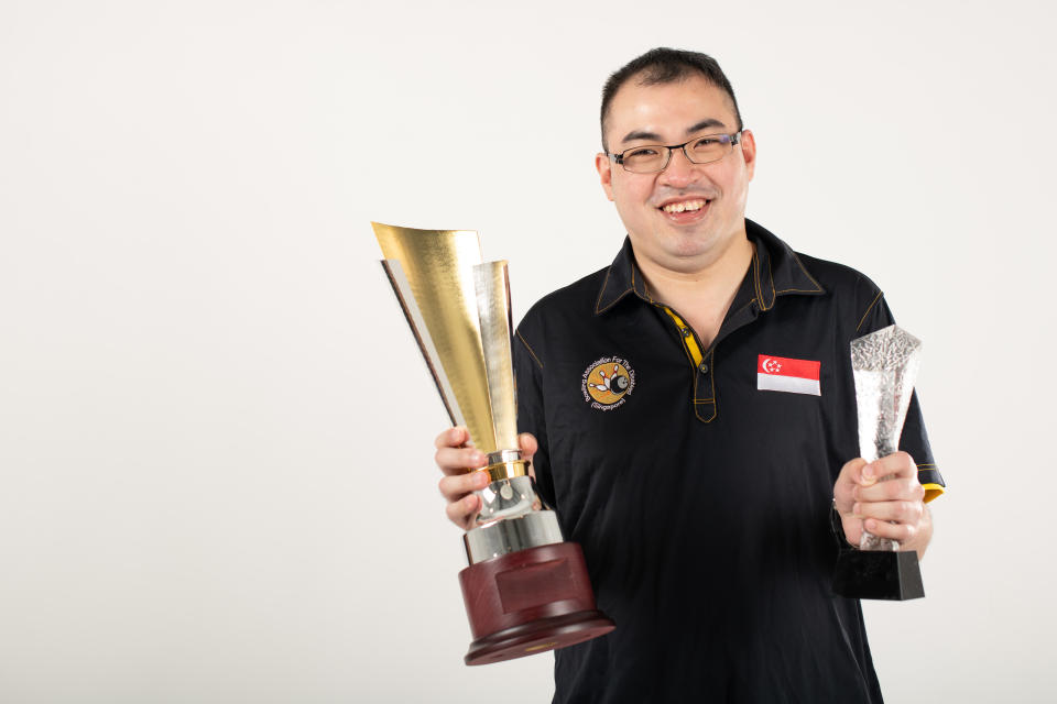 Para-bowler Eric Foo has won the Sportsman of the Year and Team of the Year awards at the 2020 Singapore Disability Sports Awards. (PHOTO: Singapore Disability Sports Council)