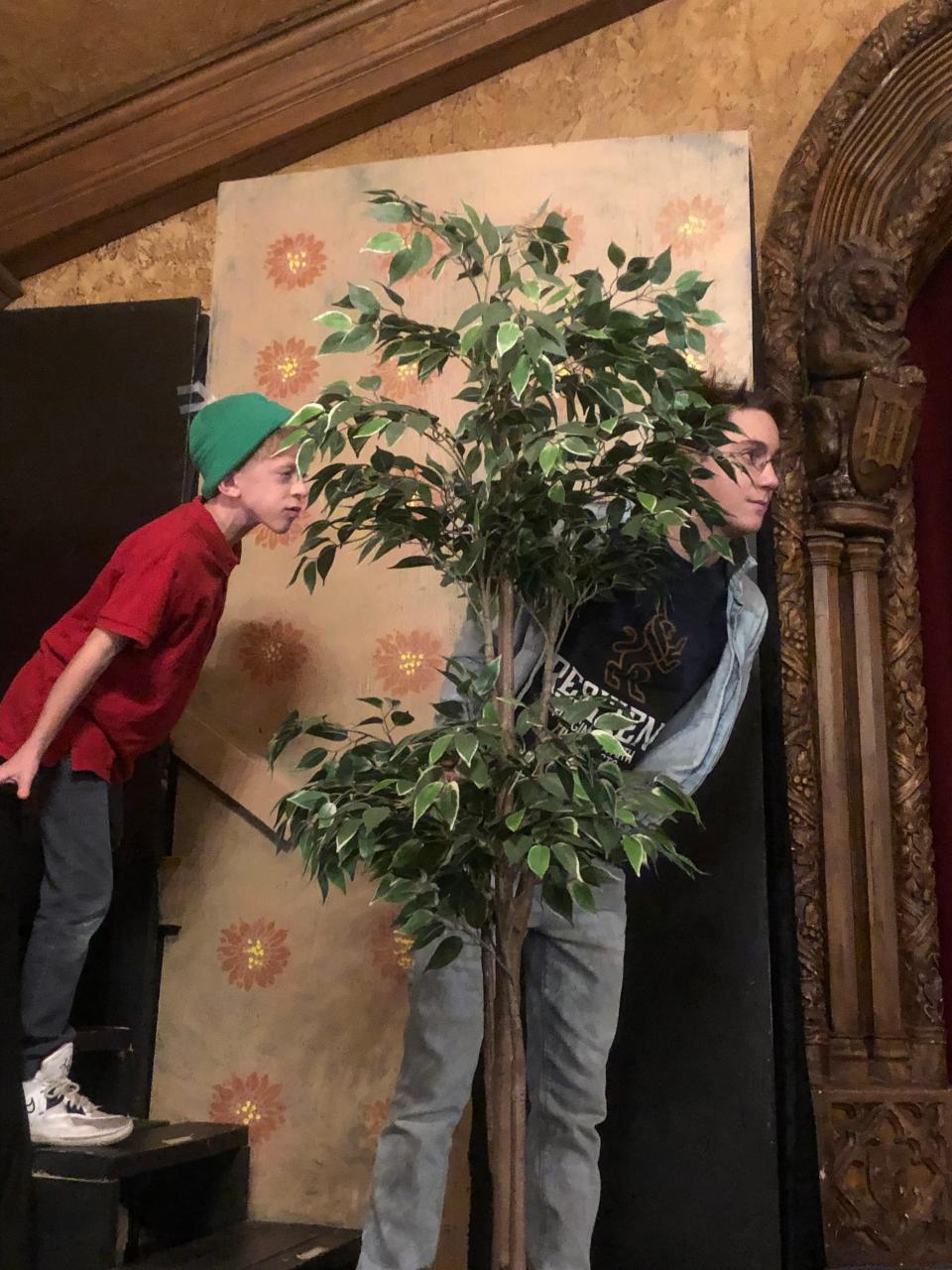 Left to right: Noah Lynn as Linus and Luke Angersbach as Charlie in Mouth of the Wolf Productions' "Good Grief! He's the Star of the Christmas Play."