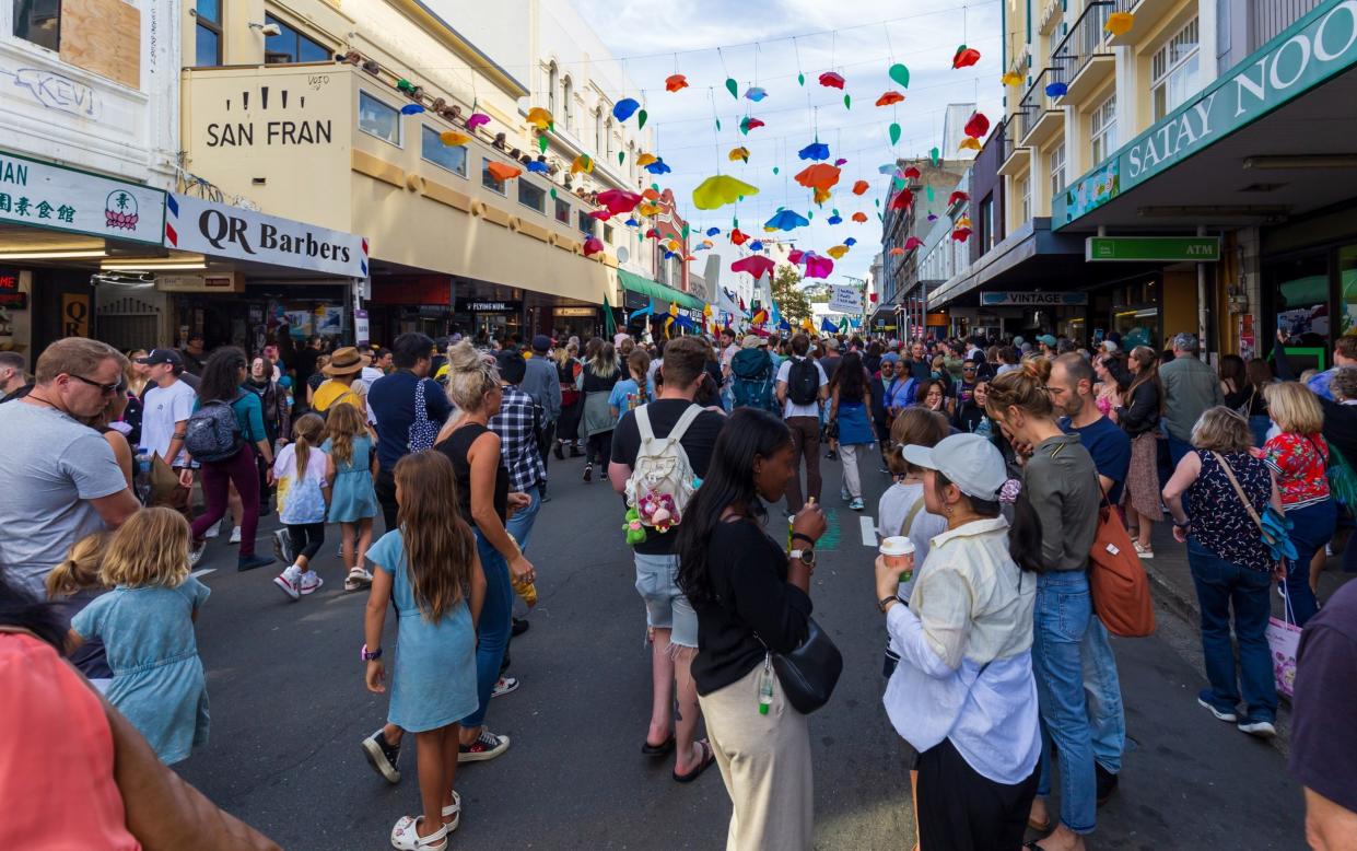 The CubaDupa Festival in Wellington attracts locals and tourists alike