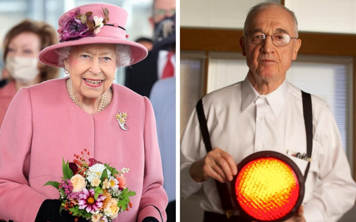 Prof Nick Holonyak, pictured with one of his inventions, said it was a ‘great honour’ to receive the Queen Elizabeth Prize for Engineering - Chris Jackson/Getty Images/Ralf-Finn Hestoft/Corbis via Getty Images