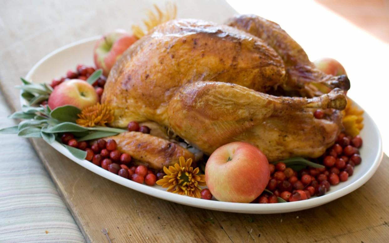 There are a few theories on why turkey is eaten at Thanksgiving. - AP